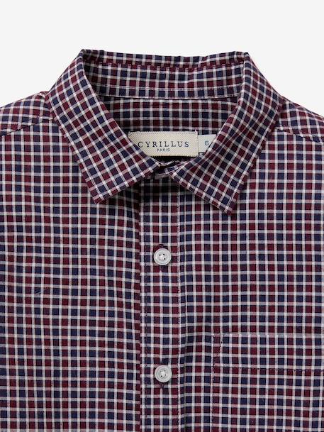 Chemise manches longues bordeaux - vertbaudet enfant 