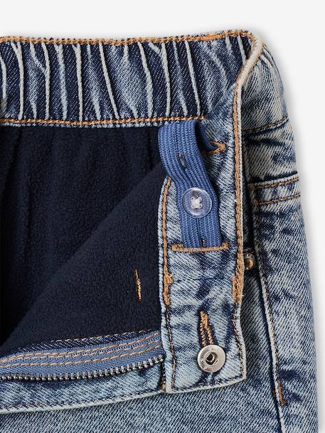 Wide-leg jeans for girls medium blue - vertbaudet enfant 