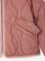 Lightweight puffer jacket for girls dusky pink+vanilla - vertbaudet enfant 