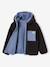 Blouson réversible à capuche garçon bleu grisé+vert sapin - vertbaudet enfant 
