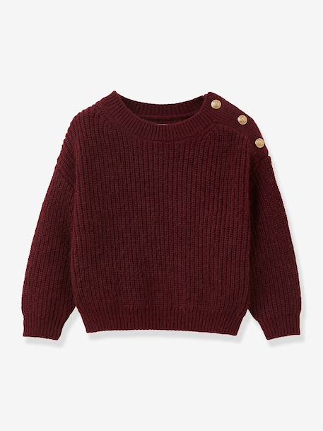 Pull perlée bordeaux - vertbaudet enfant 