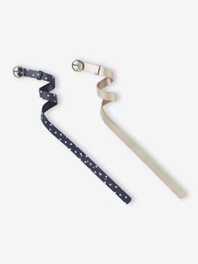 -Lot de 2 ceintures fille ajustables