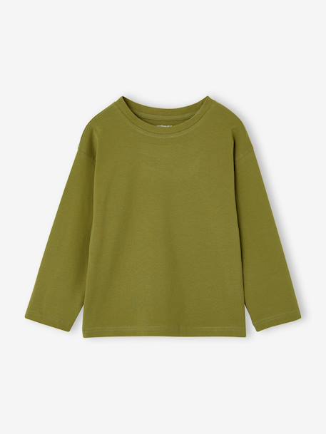 Pack of 3 long-sleeved T-shirts for boys green+royal blue - vertbaudet enfant 