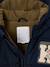 Hooded puffer jacket for boys bordeaux red+navy blue - vertbaudet enfant 