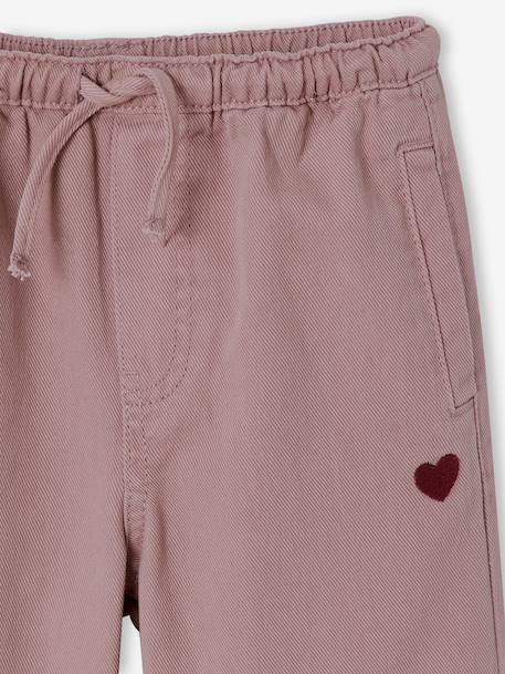 Pantalon large fille mauve+violine - vertbaudet enfant 