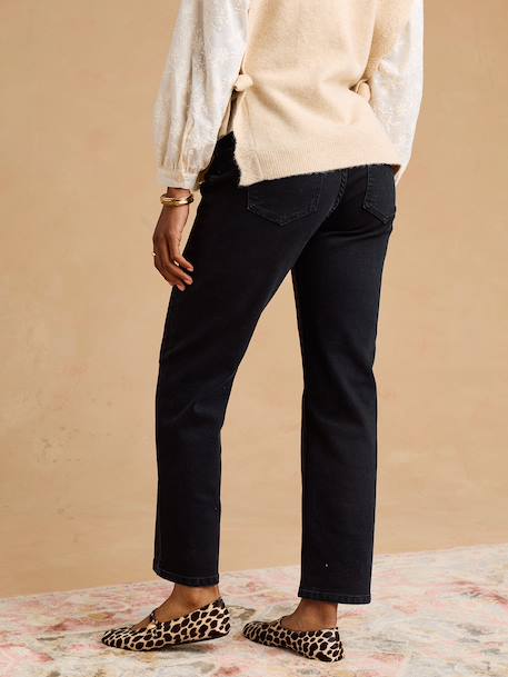 Jean mom ankle de grossesse denim noir+stone - vertbaudet enfant 