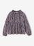 Printed blouse for girls anthracite+vanilla - vertbaudet enfant 