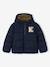 Doudoune à capuche garçon bordeaux+marine - vertbaudet enfant 