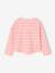 Striped long-sleeved T-shirt for girls navy blue+sweet pink - vertbaudet enfant 