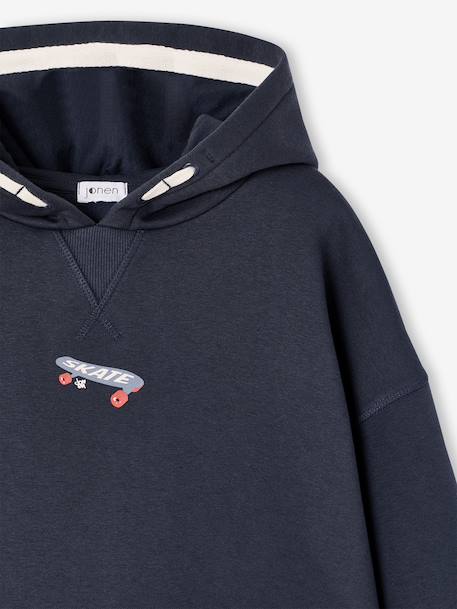 Hooded sweatshirt for boys slate grey - vertbaudet enfant 