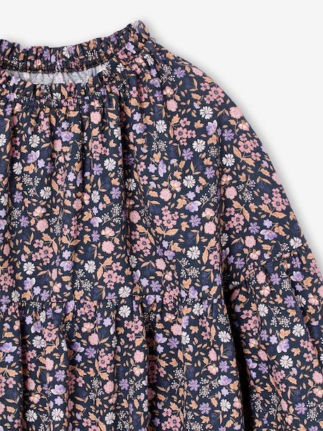 Blouse fille anthracite+vanille - vertbaudet enfant 