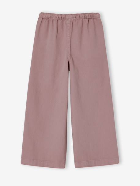 Wide-leg trousers for girls mauve+purple clover - vertbaudet enfant 