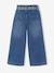 Wide-leg paperbag jeans for girls deep blue+medium blue - vertbaudet enfant 