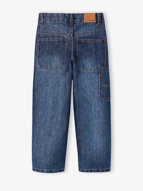 Jean battle indestructible morphologie fin denim brut+denim gris - vertbaudet enfant 