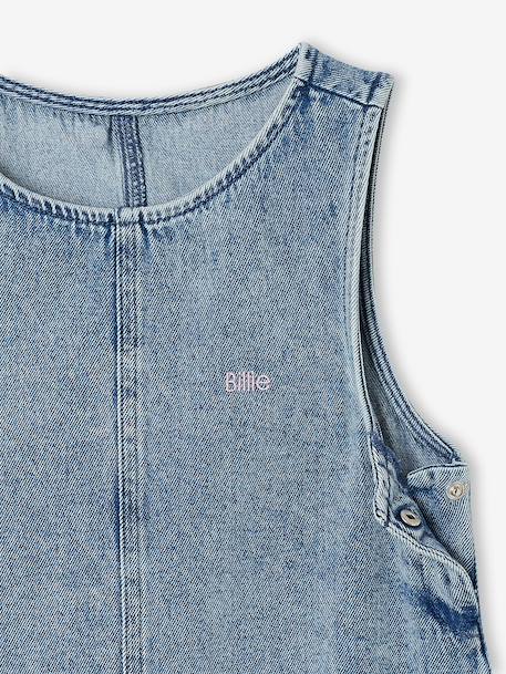 Pinafore dress for girls medium blue - vertbaudet enfant 