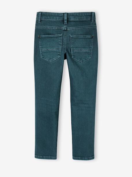 MEDIUM Hip, MorphologiK Slim Leg Coloured Trousers, for Boys beige+black+clay beige+emerald green+night blue+petrol blue+rust+tomato red - vertbaudet enfant 