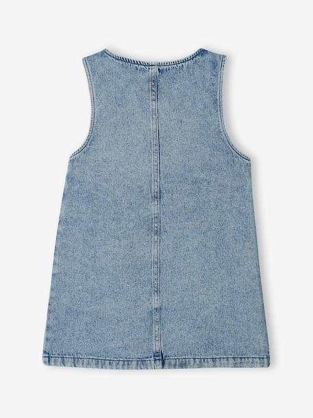 Pinafore dress for girls medium blue - vertbaudet enfant 