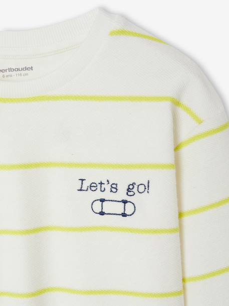 T-shirt manches longues garçon blanc - vertbaudet enfant 