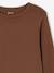 Pack of 2 cropped long-sleeved T-shirts for girls black+chocolate - vertbaudet enfant 