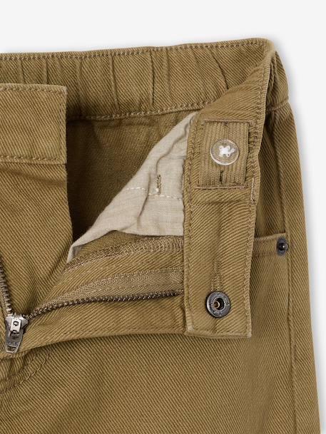 Cargo trousers for boys denim blue+olive - vertbaudet enfant 