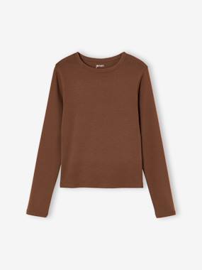 -Lot de 2 T-shirts cropped manches longues fille