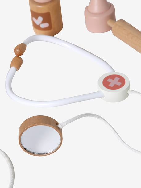 Wooden doll doctor case FSC®100% rose - vertbaudet enfant 