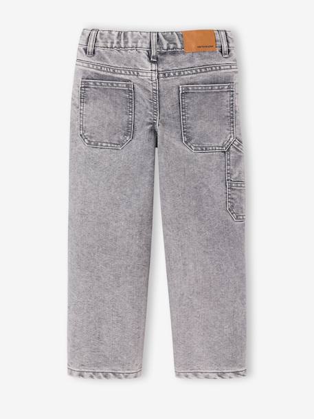 Jean battle indestructible morphologie medium denim brut+denim gris - vertbaudet enfant 
