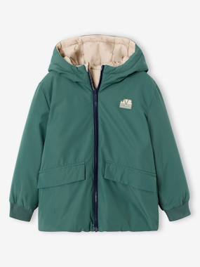 -Parka à capuche réversible garçon