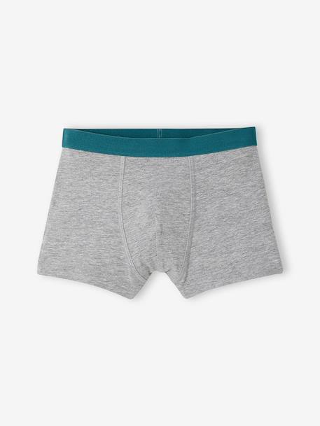 Lot de 5 boxers garçon anthracite - vertbaudet enfant 