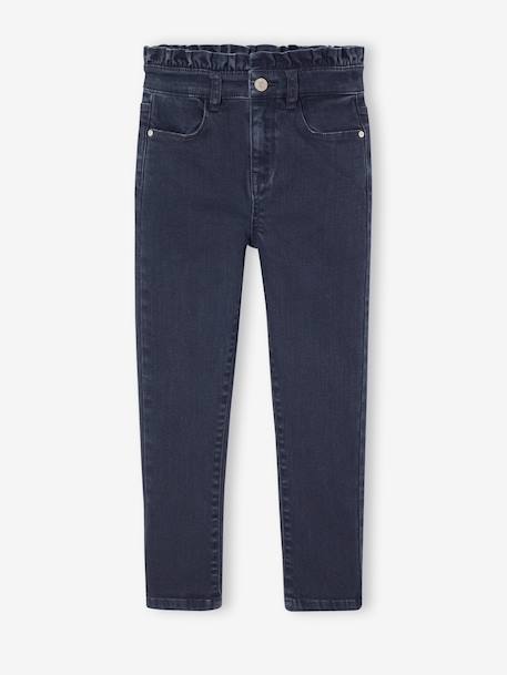 Pantalon slim fille morphologie fin encre+mauve - vertbaudet enfant 
