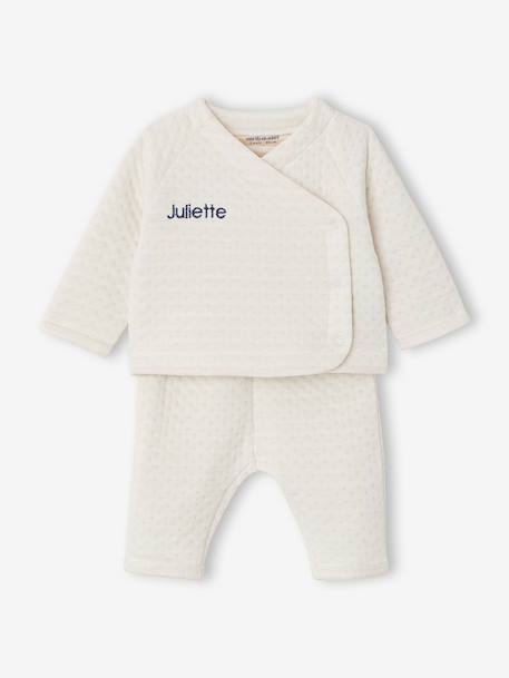 customisable newborn set for baby ecru - vertbaudet enfant 