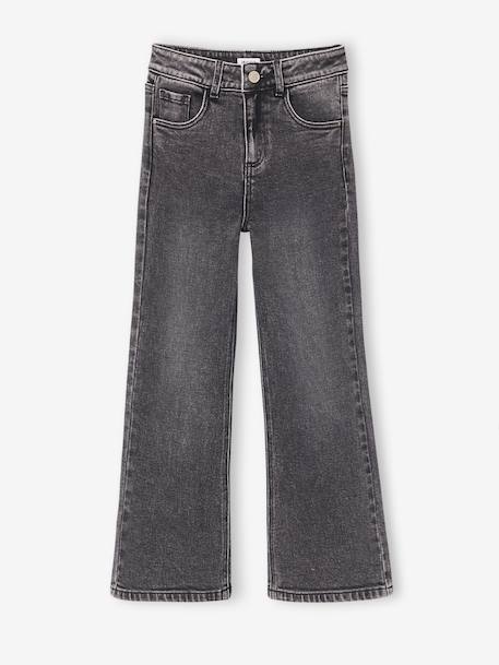 Jean flare fille bleu clair+bleu moyen+denim gris - vertbaudet enfant 