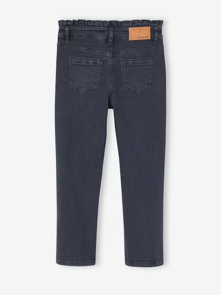 Pantalon slim fille morphologie large encre+mauve - vertbaudet enfant 