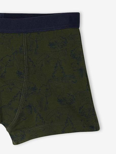 Pack of 5 boxers for boys khaki - vertbaudet enfant 