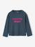 Long-sleeved T-shirt for girls green+ink blue+pale pink - vertbaudet enfant 