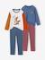 Lot de 2 pyjamas garçon bleu jean - vertbaudet enfant 