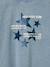 T-shirt manches longues fille bleu chambray+vieux rose - vertbaudet enfant 