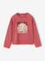 Long-sleeved T-shirt for girls chambray blue+old rose - vertbaudet enfant 