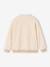 Varsity-Style Fleece Jacket for Girls beige+marl grey+navy blue - vertbaudet enfant 