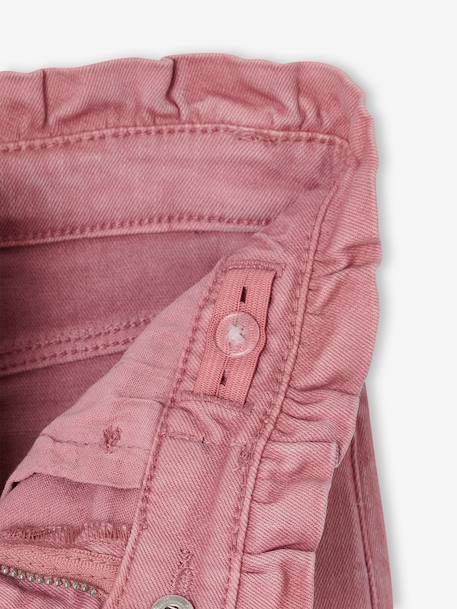 Slim-fit trousers for girls ink blue+mauve - vertbaudet enfant 