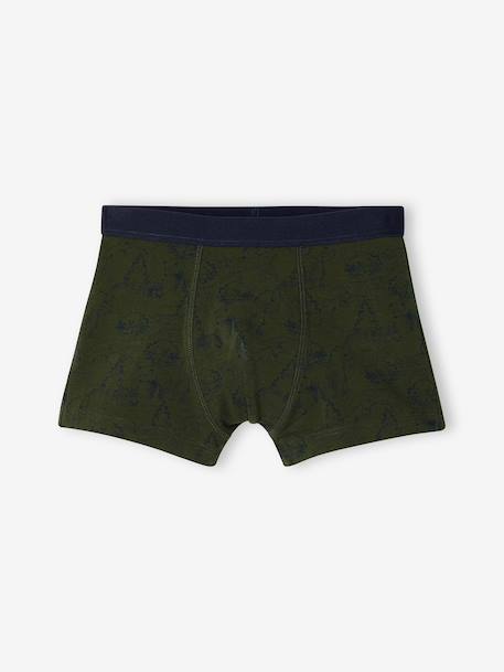 Pack of 5 boxers for boys khaki - vertbaudet enfant 