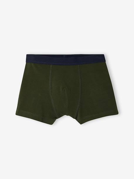 Pack of 5 boxers for boys khaki - vertbaudet enfant 