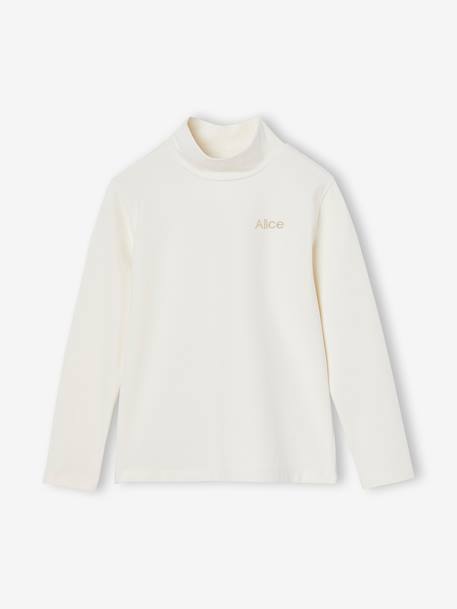 Lot de 3 tee-shirts BASICS à col montant fille bois de rose - vertbaudet enfant 