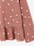 Long-sleeved blouse for girls dusky pink+taupe - vertbaudet enfant 
