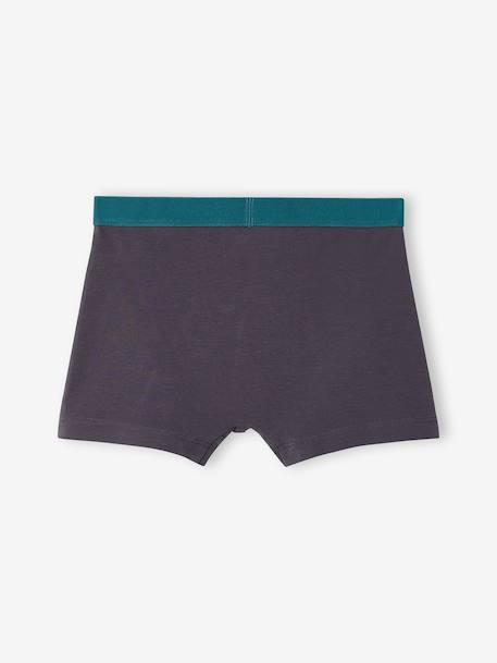 Pack of 5 boxer shorts for boys anthracite - vertbaudet enfant 