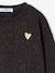 Leopard-print sweatshirt with heart motif for girls, from the Mum and Daughter collection, ENVIE DE FRAISE beige+dark grey - vertbaudet enfant 