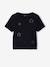 T-shirt manches courtes fille cropped noir - vertbaudet enfant 