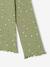 Sous-pull fille manches longues écru+vert - vertbaudet enfant 