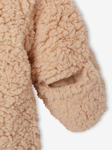 Newborn pramsuit with hood sandy beige - vertbaudet enfant 