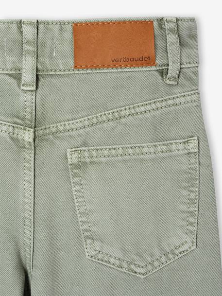 Wide Leg MorphologiK Trousers for Girls coral+grey green+khaki+old rose - vertbaudet enfant 